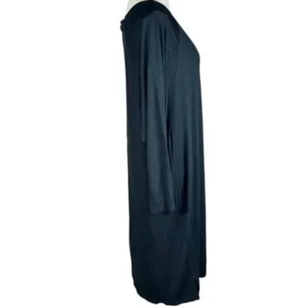 Gudrun Sjoden Soft Black Jersey Midi Dress M - Picture 5 of 5